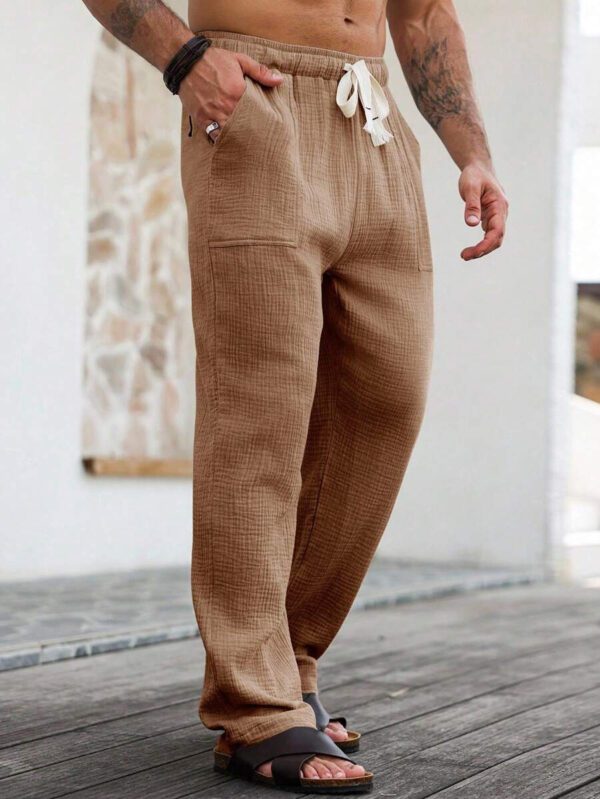 Manfinity Hypemode Pantalon cargo décontracté pour homme avec cordon de serrage et plusieurs poches – Image 12