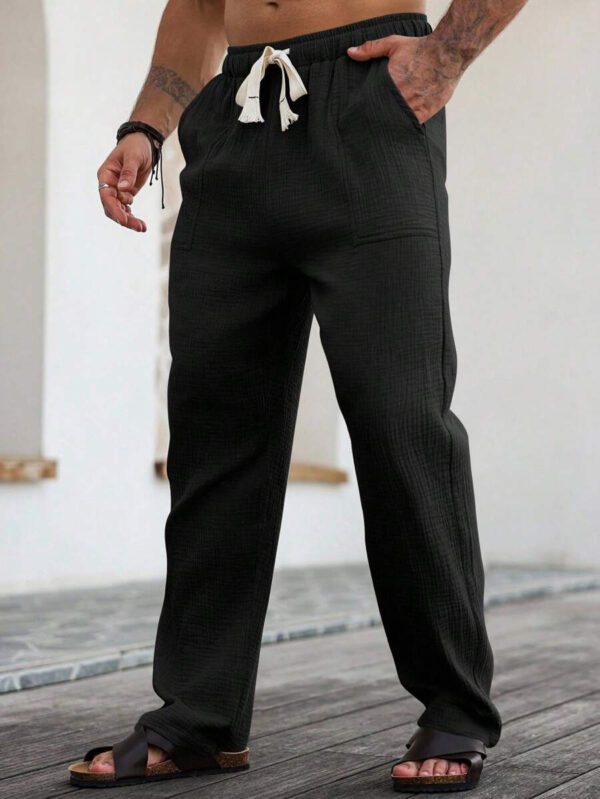 Manfinity Hypemode Pantalon cargo décontracté pour homme avec cordon de serrage et plusieurs poches – Image 16