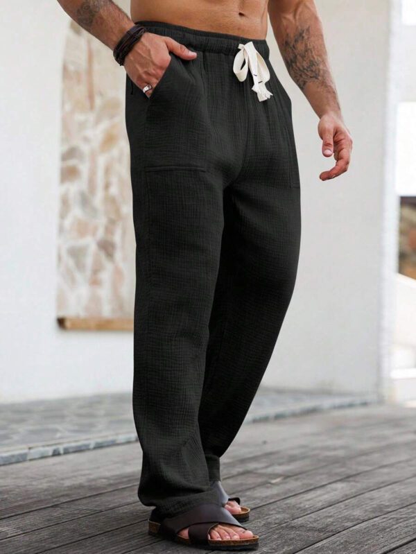 Manfinity Hypemode Pantalon cargo décontracté pour homme avec cordon de serrage et plusieurs poches – Image 17