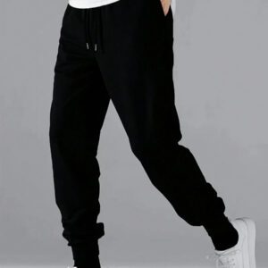 Manfinity Dauomo Homme Pantalon Unicolore À Poche À Cordon
