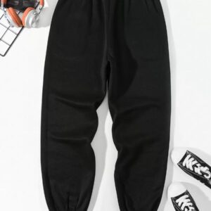 Manfinity Dauomo Homme Pantalon Unicolore À Poche À Cordon