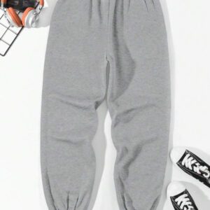 Manfinity Dauomo Homme Pantalon Unicolore À Poche À Cordon