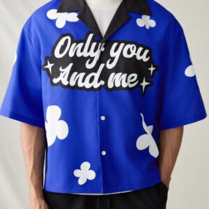 SWAVVY Chemise décontractée ample à manches courtes, style jeunesse pour usage quotidien