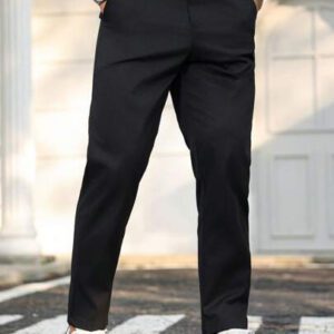 Manfinity Homme Pantalon fuselé pour homme de couleur unie simple et décontracté avec poche oblique, convient pour le trajet domicile-travail