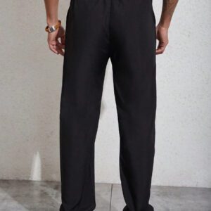 Manfinity Homme Homme Pantalon À Applique Lettre À Cordon