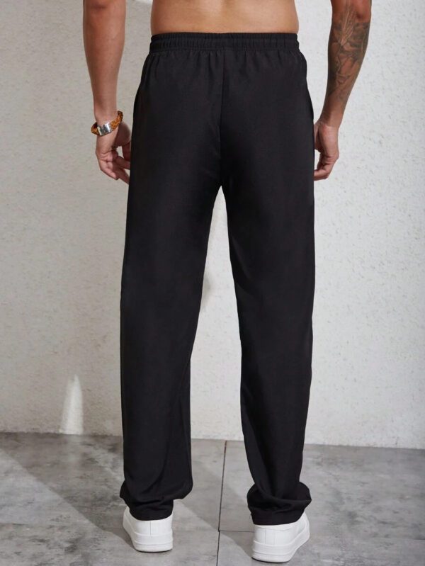 Manfinity Homme Homme Pantalon À Applique Lettre À Cordon – Image 3