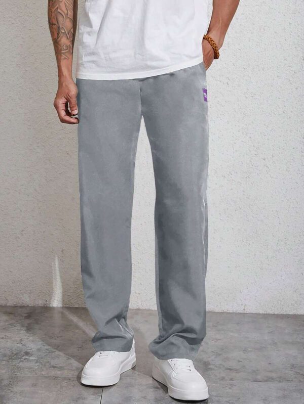 Manfinity Homme Homme Pantalon À Applique Lettre À Cordon – Image 13