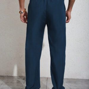 Manfinity Homme Homme Pantalon À Applique Lettre À Cordon