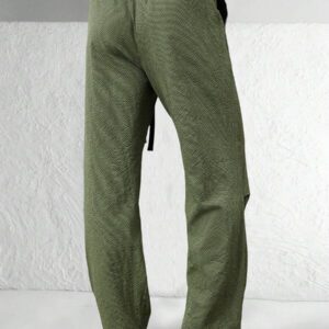 Manfinity Hypemode Pantalon casual ajusté pour hommes, pantalon polyvalent et léger, style américain