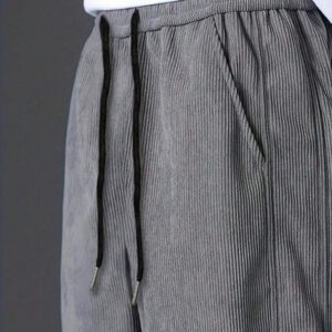 Manfinity Hypemode Pantalon décontracté ample en coton avec cordon de serrage et appliqués, pour hommes