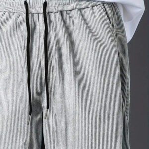 Manfinity Hypemode Pantalon décontracté ample en coton avec cordon de serrage et appliqués, pour hommes