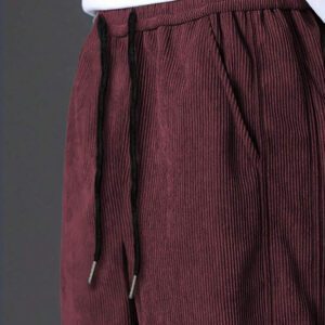Manfinity Hypemode Pantalon décontracté ample en coton avec cordon de serrage et appliqués, pour hommes