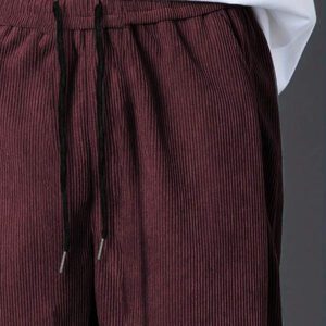 Manfinity Hypemode Pantalon décontracté ample en coton avec cordon de serrage et appliqués, pour hommes