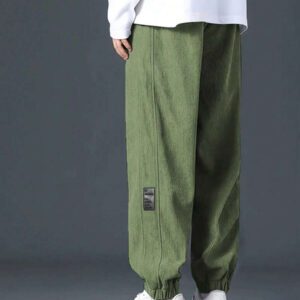 Manfinity Hypemode Pantalon décontracté ample en coton avec cordon de serrage et appliqués, pour hommes