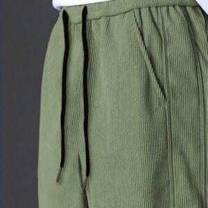 Manfinity Hypemode Pantalon décontracté ample en coton avec cordon de serrage et appliqués, pour hommes