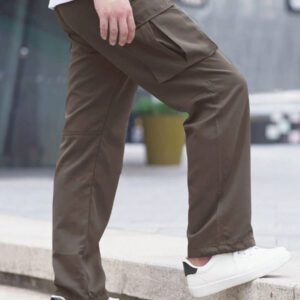 Manfinity Hypemode Pantalon cargo de couleur unie pour homme, design de poches, pour usage quotidien et casual