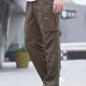 Manfinity Hypemode Pantalon cargo de couleur unie pour homme, design de poches, pour usage quotidien et casual