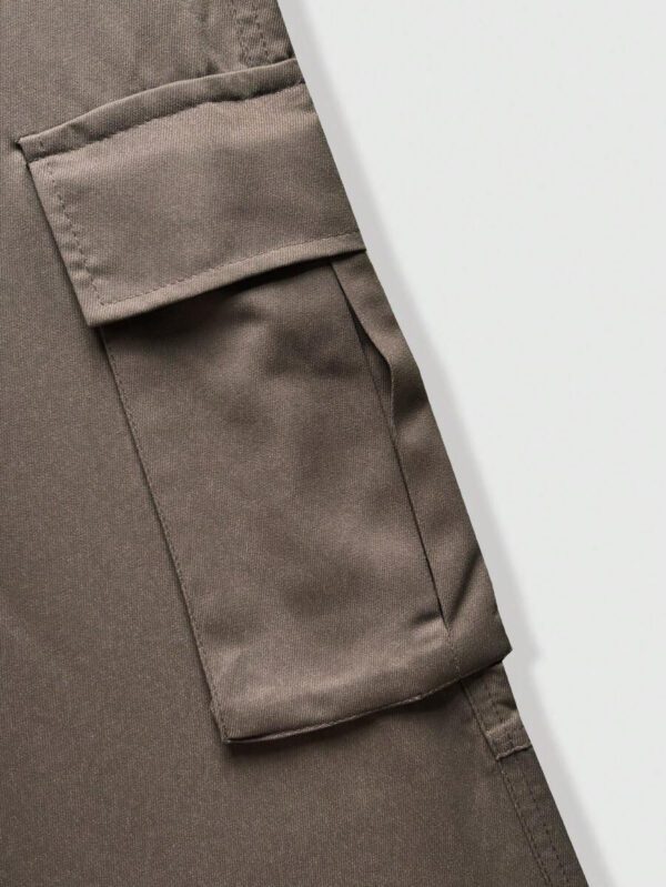 Manfinity Hypemode Pantalon cargo de couleur unie pour homme, design de poches, pour usage quotidien et casual – Image 8