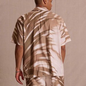 Musero Chemise à manches courtes imprimée avec boutons et col, idéale pour le printemps, l'été, les vacances et Pâques, style de rue