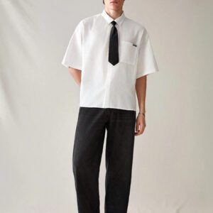 SWAVVY Chemise décontractée et polyvalente de couleur unie pour hommes