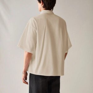 SWAVVY Chemise décontractée et polyvalente de couleur unie pour hommes
