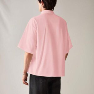 SWAVVY Chemise décontractée et polyvalente de couleur unie pour hommes