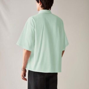 SWAVVY Chemise décontractée et polyvalente de couleur unie pour hommes