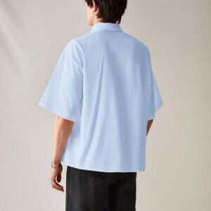 SWAVVY Chemise décontractée et polyvalente de couleur unie pour hommes