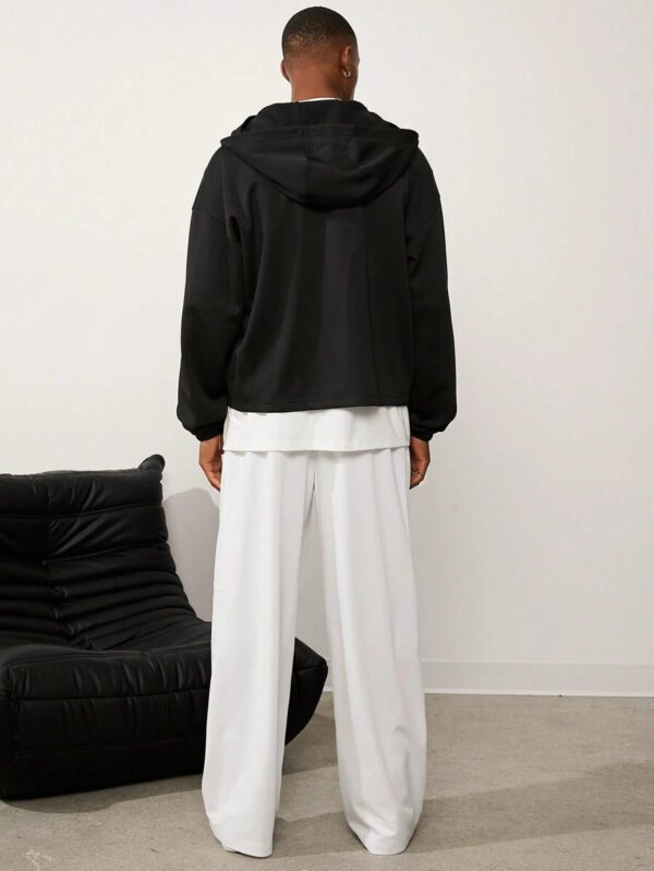Forever 21 Pantalon de jogging ample pour hommes avec bande latérale et poche - blanc – Image 6