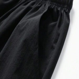 Pantalon pour hommes à taille avec cordon de serrage, poches inclinées, couleur unie, coupe décontractée