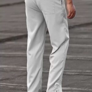 Manfinity Homme Pantalon De Taille À Cordon De Serrage Avec Détails De Patch De Lettre Pour Homme