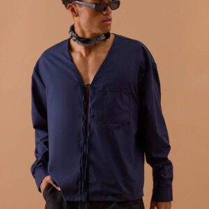 Musero Chemise à manches longues avec attache pour hommes, printemps, été, vacances