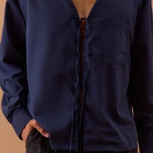Musero Chemise à manches longues avec attache pour hommes, printemps, été, vacances
