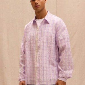 Musero Chemise ample à manches longues à carreaux, style de rue pour le printemps et l'été, vacances plage