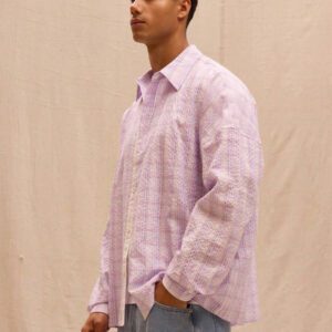 Musero Chemise ample à manches longues à carreaux, style de rue pour le printemps et l'été, vacances plage