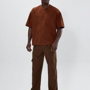 Musero Chemise boutonnée style baseball