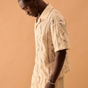 Musero Chemise à manches courtes boutonnée oversize, pour le printemps et l'été, vacances, vacances, intelligente