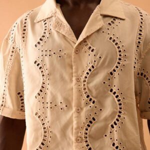 Musero Chemise à manches courtes boutonnée oversize, pour le printemps et l'été, vacances, vacances, intelligente