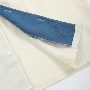 Manfinity RSRT Chemise courte à manches courtes pour hommes, col à patchwork, avec boutons devant, pour l'été