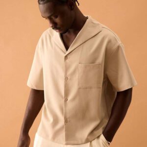 Musero Chemise oversize à manches courtes pour hommes, printemps, été, vacances
