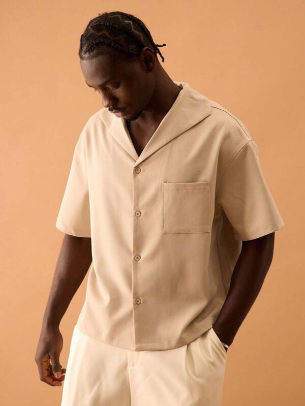 Musero Chemise oversize à manches courtes pour hommes, printemps, été, vacances – Image 2