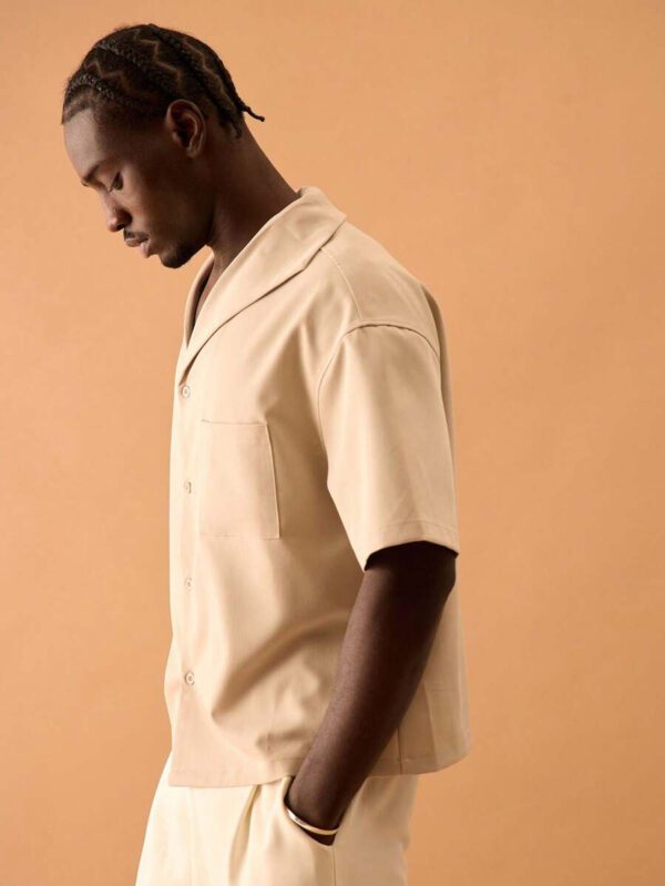 Musero Chemise oversize à manches courtes pour hommes, printemps, été, vacances – Image 3