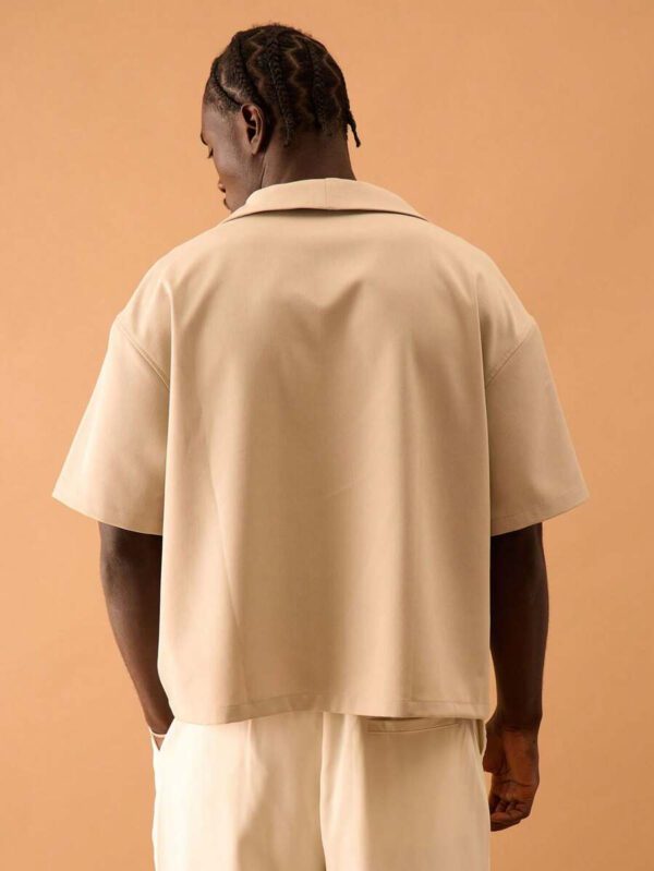 Musero Chemise oversize à manches courtes pour hommes, printemps, été, vacances – Image 4