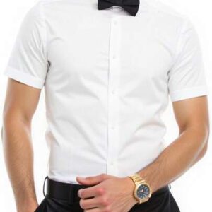 Manfinity RelaxMax Chemise homme à manches courtes de couleur unie, minimaliste et mode, convient pour l'été