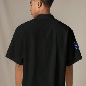 SWAVVY Chemise casual ample à manches courtes tissée pour homme, jeune