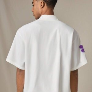 SWAVVY Chemise casual ample à manches courtes tissée pour homme, jeune