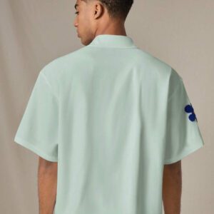 SWAVVY Chemise casual ample à manches courtes tissée pour homme, jeune