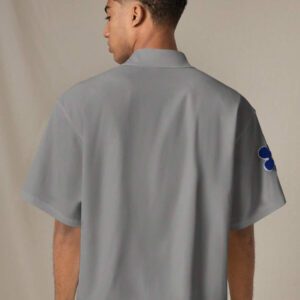 SWAVVY Chemise casual ample à manches courtes tissée pour homme, jeune