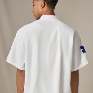 SWAVVY Chemise casual ample à manches courtes tissée pour homme, jeune