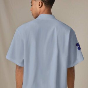SWAVVY Chemise casual ample à manches courtes tissée pour homme, jeune